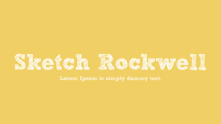 Sketch Rockwell Font