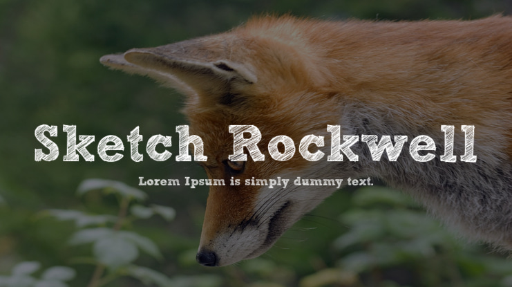 Sketch Rockwell Font