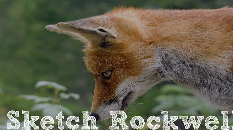 Sketch Rockwell Font