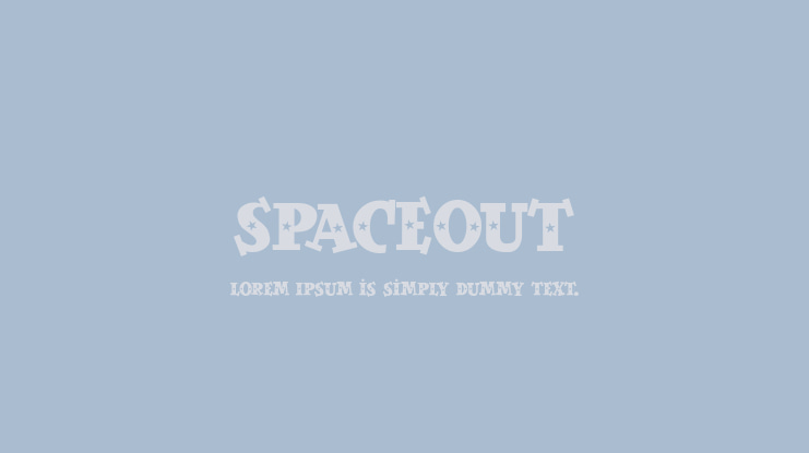 SpaceOut Font