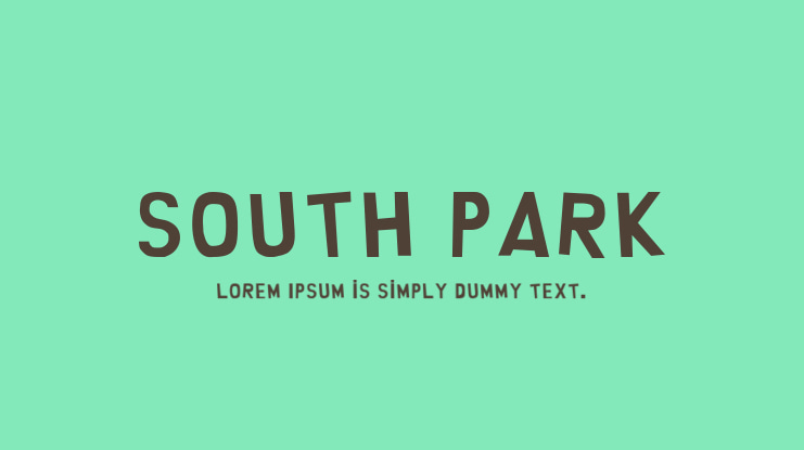 South Park Font