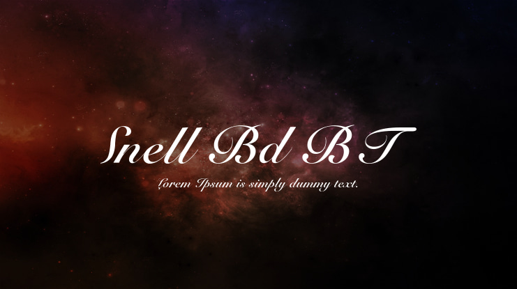 Snell Bd BT Font