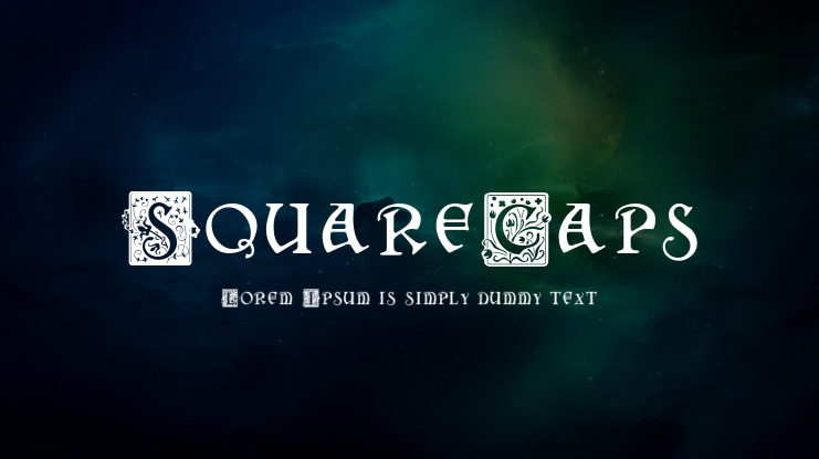 SquareCaps Font