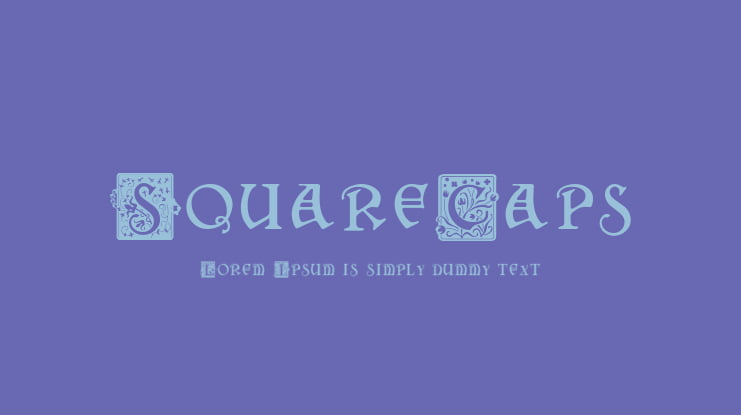 SquareCaps Font