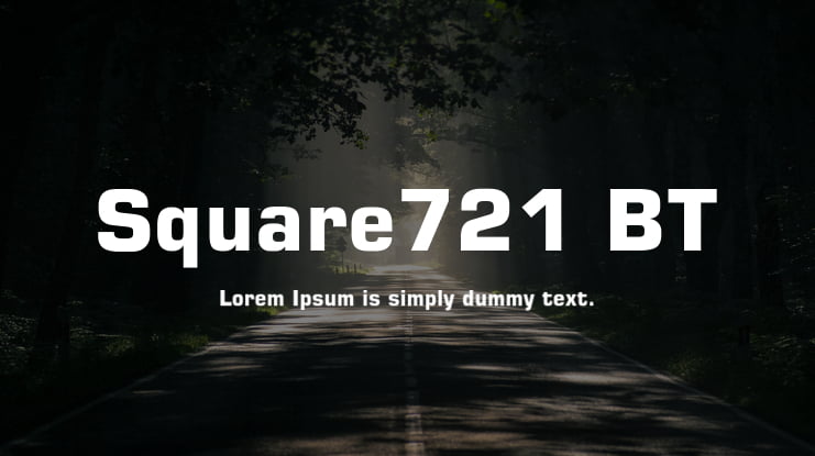 Square721 BT Font