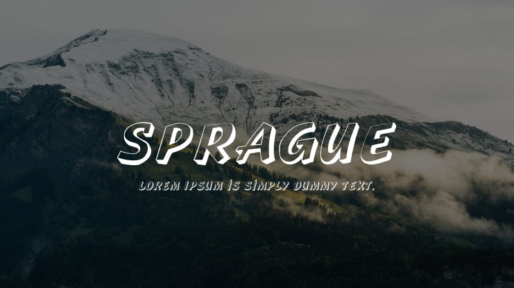 Sprague Font