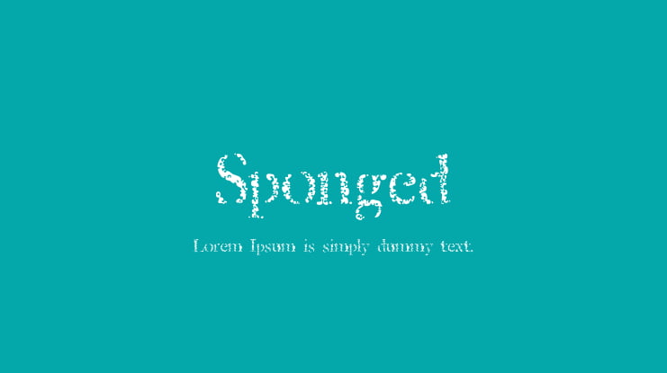 Sponged Font