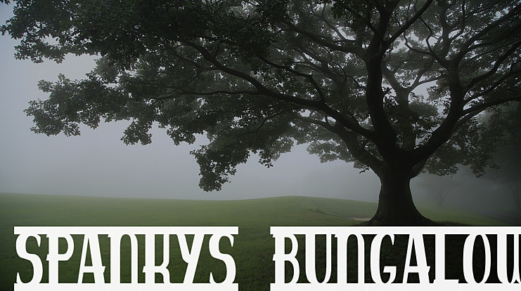 spankys bungalow Font