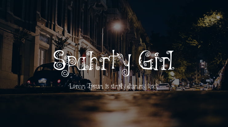 Spahrty Girl Font