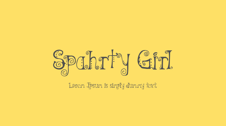 Spahrty Girl Font