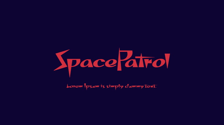 SpacePatrol Font