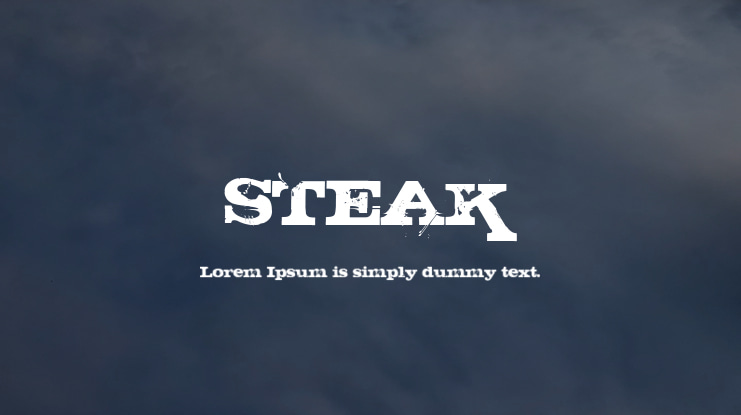 STEAK Font