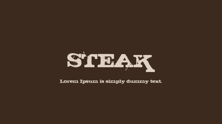 STEAK Font