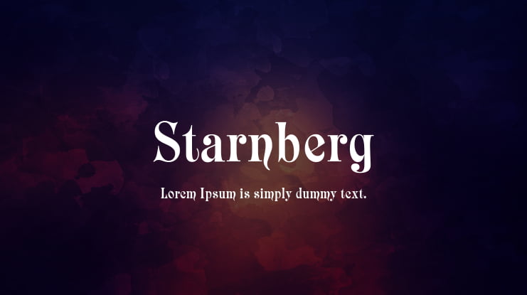 Starnberg Font