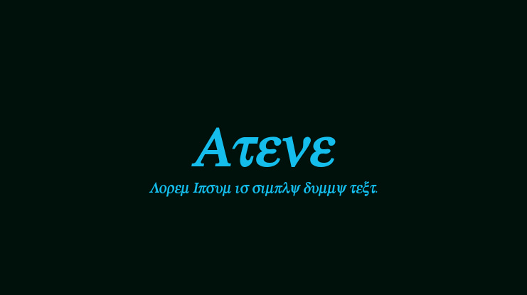 Atene Font Family