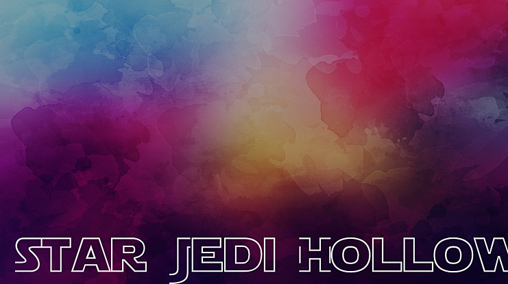 Star Jedi Hollow Font