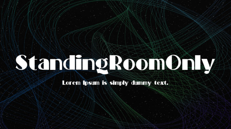 StandingRoomOnly Font