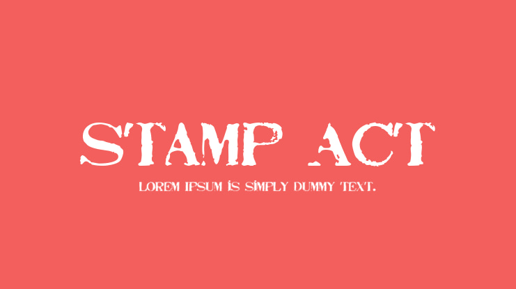 Stamp Act Font