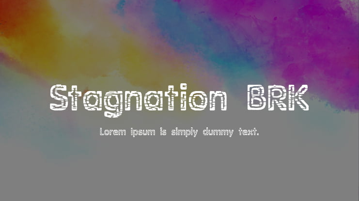 Stagnation BRK Font
