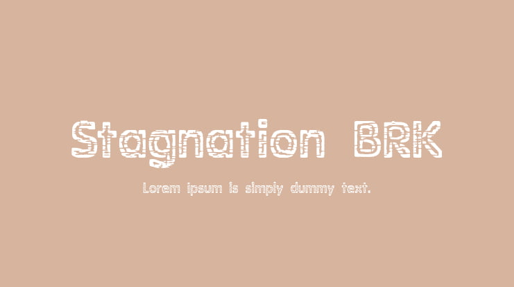 Stagnation BRK Font