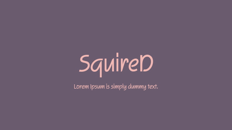 SquireD Font