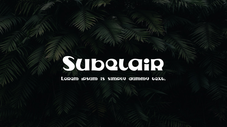 Subelair Font