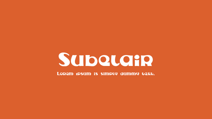 Subelair Font