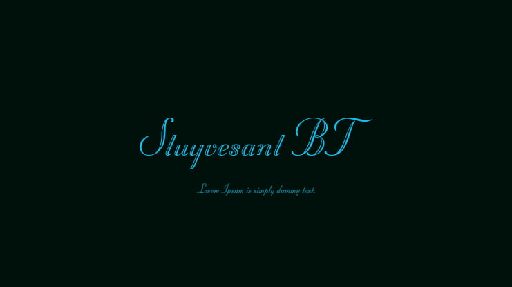Stuyvesant BT Font