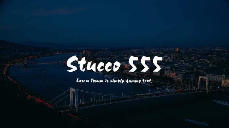 Stucco 555 Font