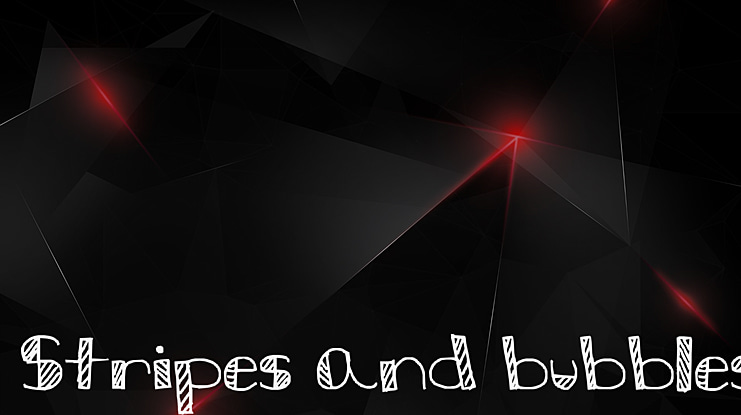 Stripes and bubbles Font
