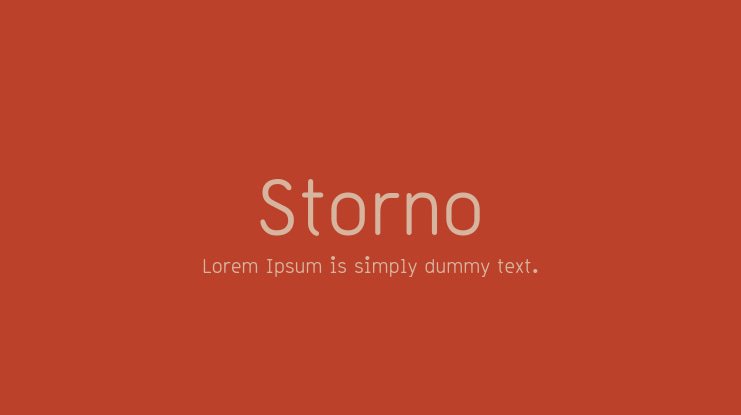 Storno Font