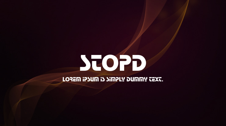 StopD Font