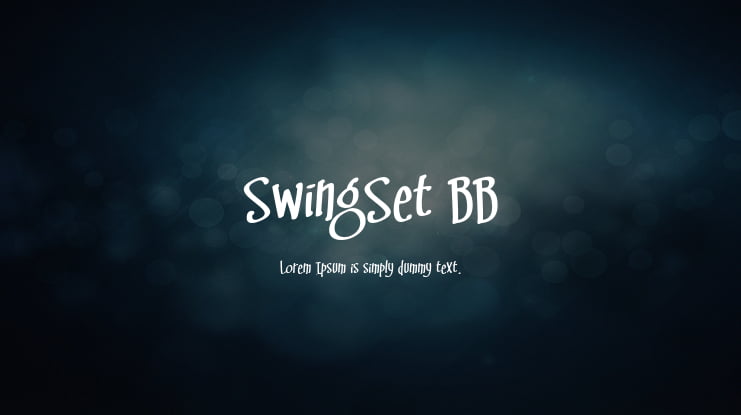 SwingSet BB Font