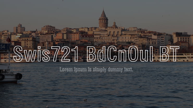 Swis721 BdCnOul BT Font