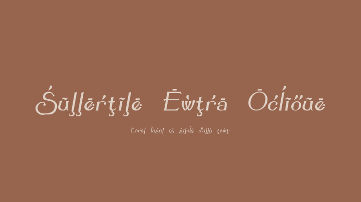 Summertime Extra Oblique Font