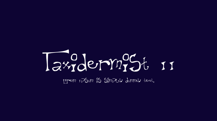 Taxidermist II Font