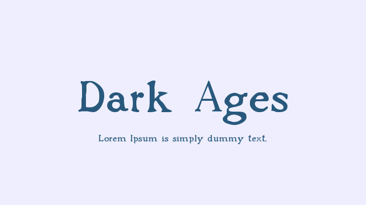 Dark Ages Font