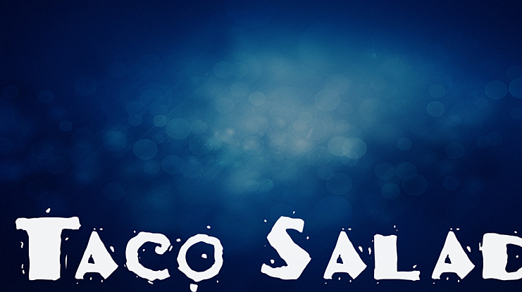 Taco Salad Font