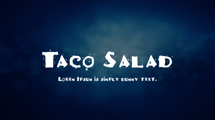 Taco Salad Font