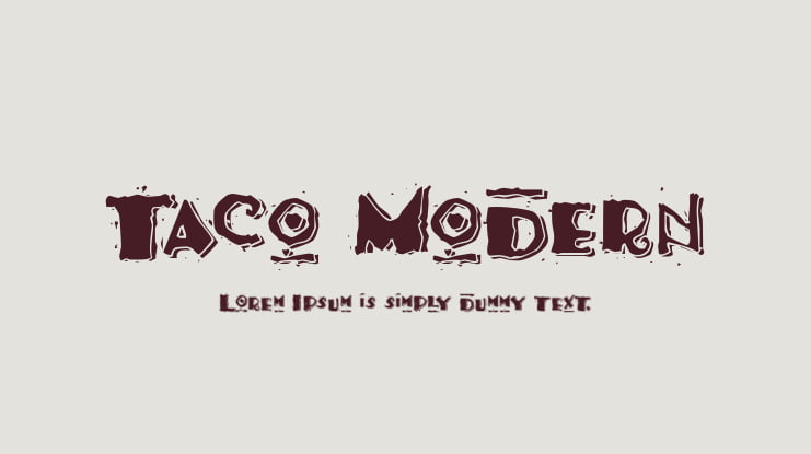 Taco Modern Font