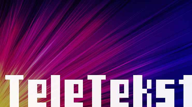 TeleTekst Font