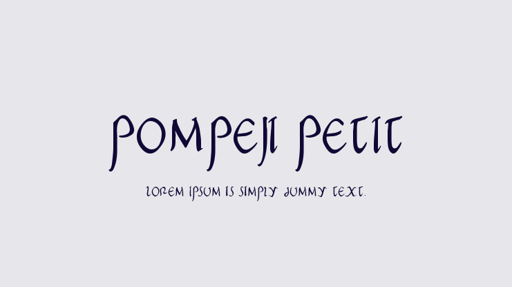 Pompeji Petit Font
