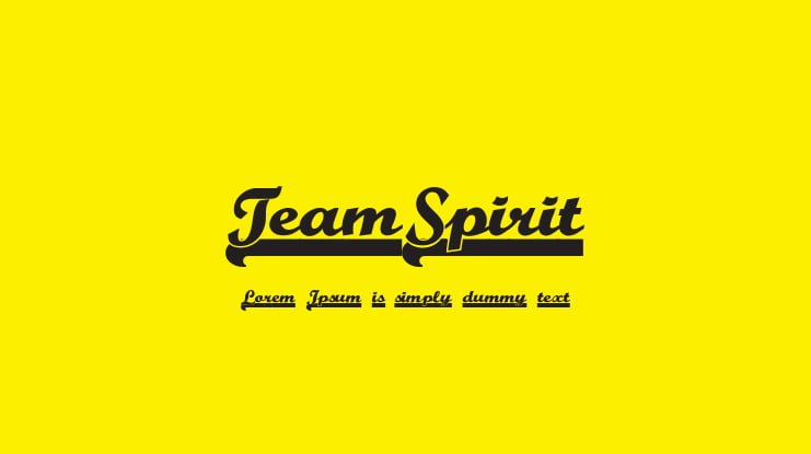 TeamSpirit Font