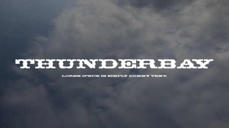 ThunderBay Font