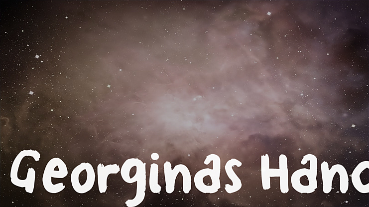Georginas Hand Font