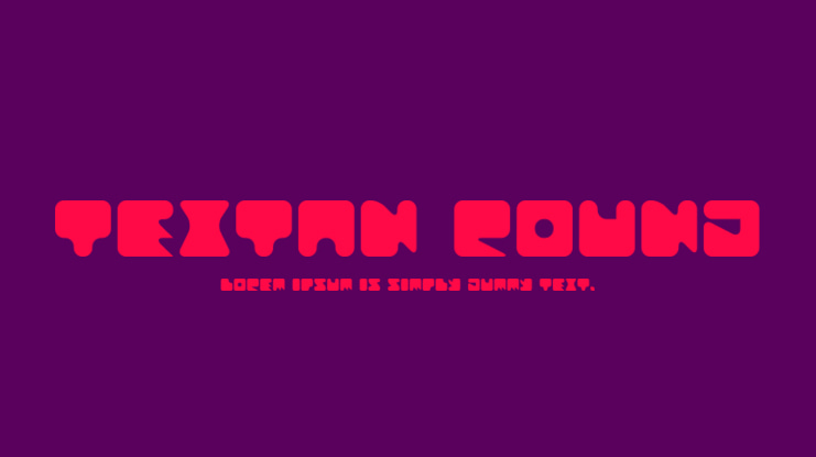 Textan Round Font