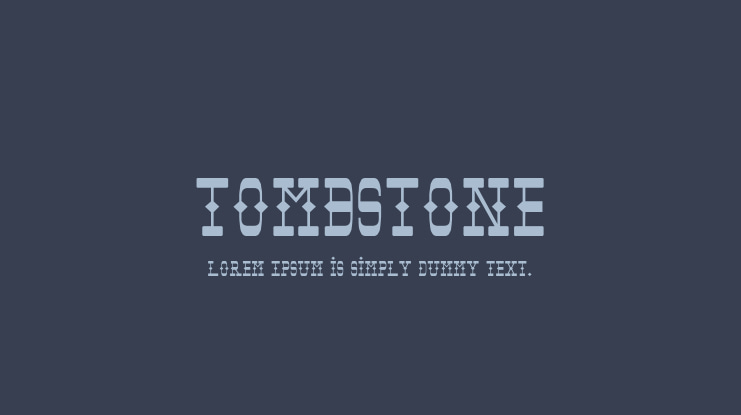 Tombstone Font