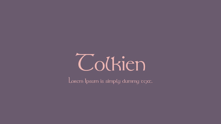 Tolkien Font