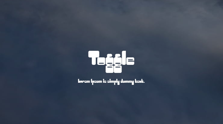 Toggle Font