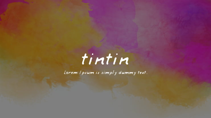 tintin Font